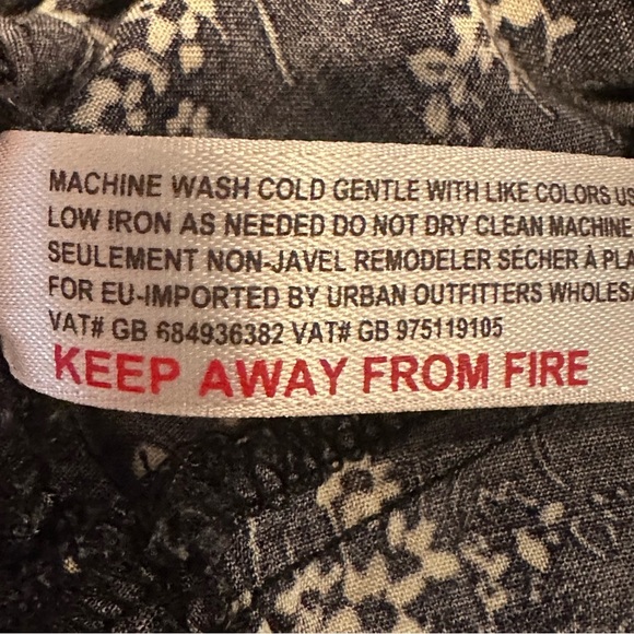 (Sold)Intimately Free People Caught Up Floral Black Mini Dress Size Small - Picture 9 of 12